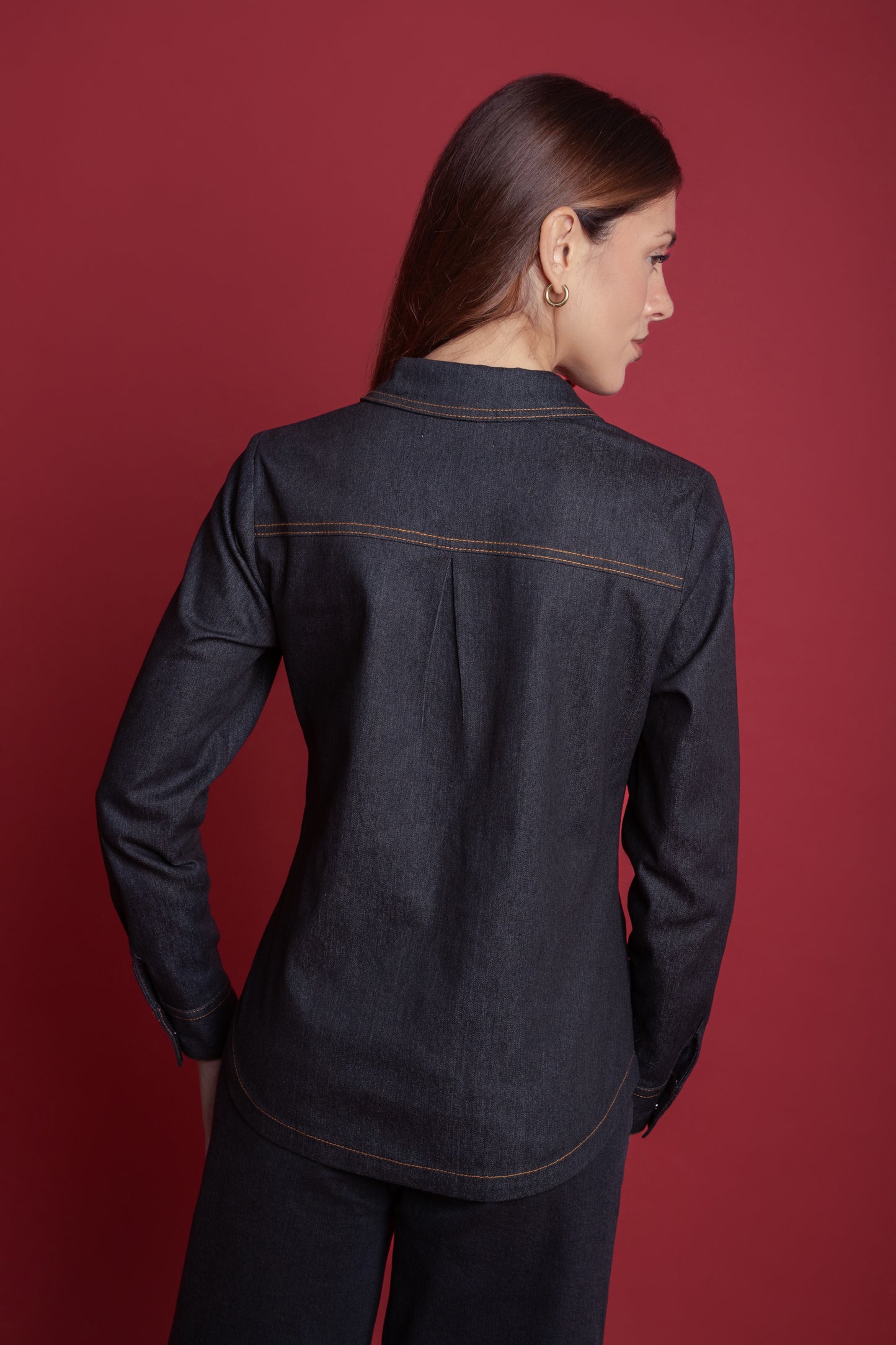 Blusa Denim Nogal