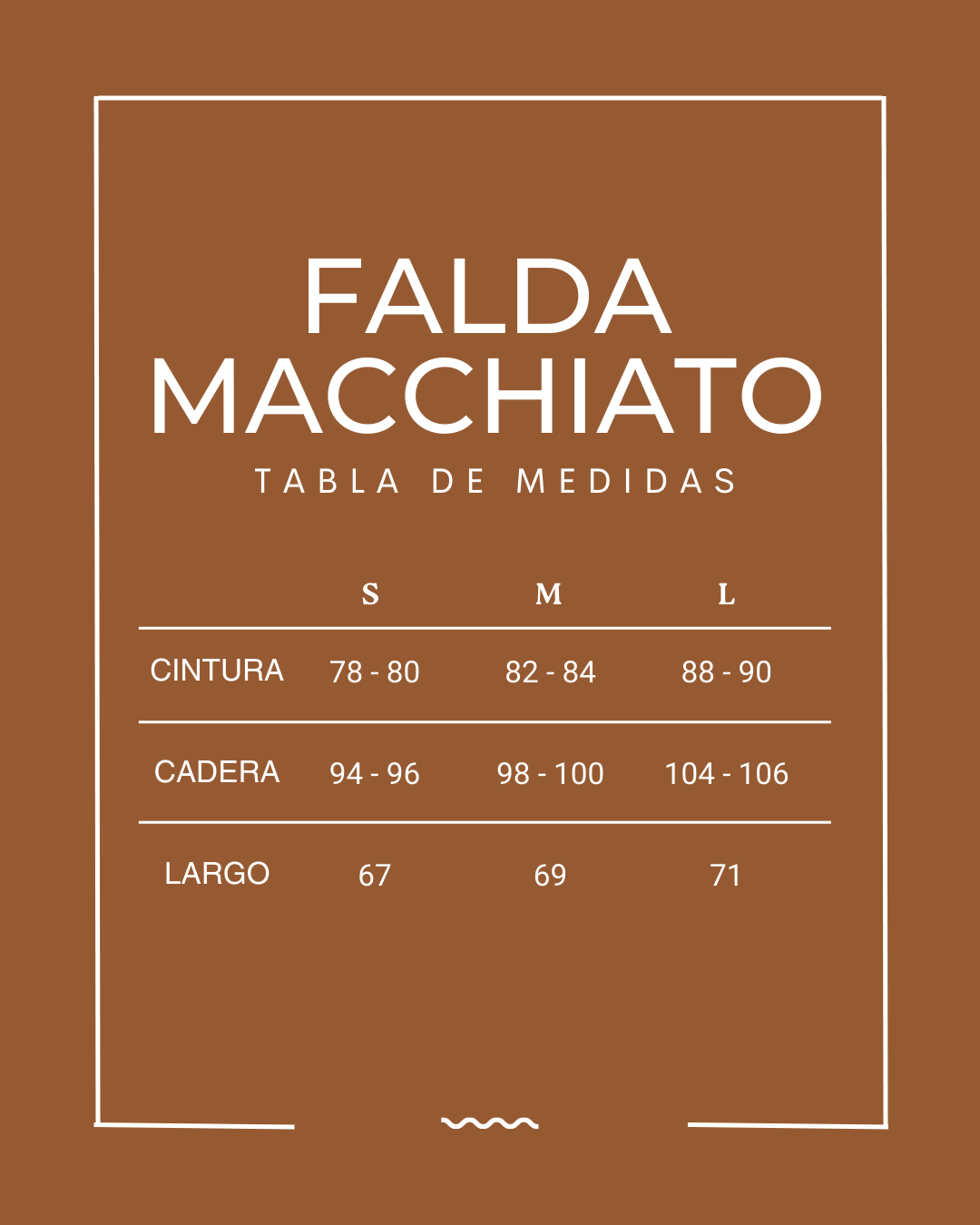 Falda Macchiato