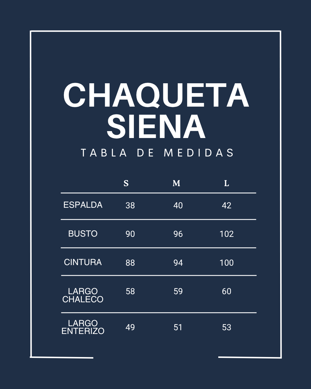 Chaqueta Siena